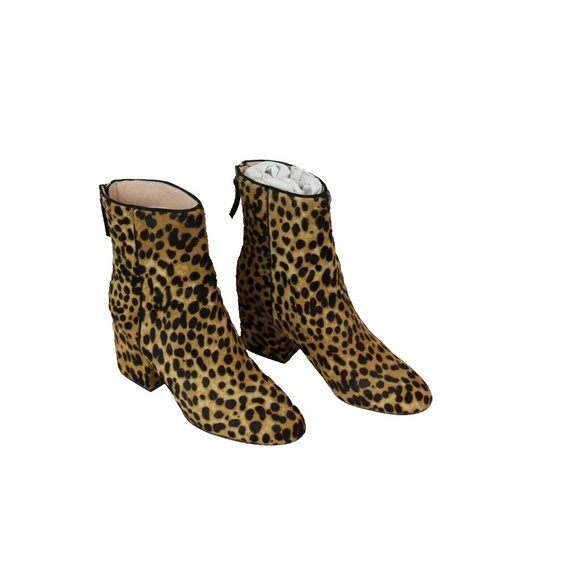 J.Crew $248 Sadie Ankle Boots Leopard Calf Hair Size 6.5 K0043 - Picture 3 of 5